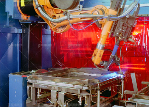 爬墻式焊接機器人系統(tǒng)